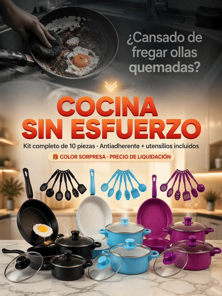Set ollas y utensilios